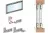Комплект фурнитуры для 1 фасада до 40 кг (алюминиевый/вкладной) с доводчиками