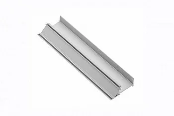 GTV: Алюминиевый профиль GLAX торцевой, односторонний (с отверстием под кромку), цвет серебро, для ДСП 16мм (цена за 3 метра) PA-GLAXNBJW3M16-AL