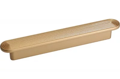 Ручка-скоба 128мм, отделка золото матовое