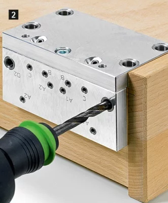 Hettich: 44777: Сверлильный кондуктор BlueJig для Quadro EB 20 / Quadro 4D