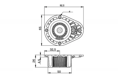 База под шуруп, для ножки разборной (серия 31) База под шуруп, для ножки разборной (серия 31)