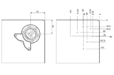 Нога d.60 H700 для стола, сталь нержавеющая лакированная, комплект 4 штуки