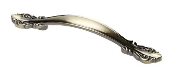 Ручка мебельная WERONA C=96мм, брашированная латунь GTV UZ-WERON-96-09