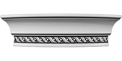 Фриз Диона верхний закругленный, коллекция Флора