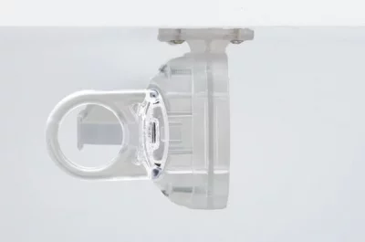 Опора для крепления выдвижных элементов к полкам, отделка транспарент