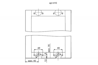Terno 6 Комплект фурнитуры для 1-й глухой двери Terno 6 Комплект фурнитуры для 1-й глухой двери