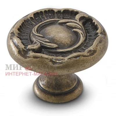 Ручка-кнопка D30мм бронза состаренная: WPO.2032.030.00D1