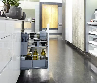 Kessebohmer: Контейнер для кухонных предметов «Кукинг АГЕНТ» отделка - титан.