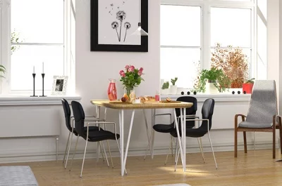 Нога для стола Риза, h.720, отделка белый бархат (матовый)