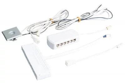 Выключатель с диммером Touch ME FW, 30 Вт/12В, 60 Вт/24В, отделка под алюминий