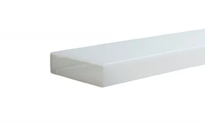 Профиль для LED подсветки прямоугольный, L=4000 мм, отделка белый матовый
