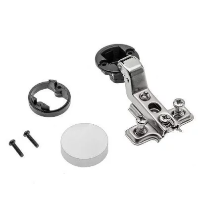 GTV: Петля GTV для стекла + ответная Планка с евро шурупом и заглушка круглая хром ZP-CIG-07OZE