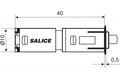 Защёлка Push Magnetic, серая
