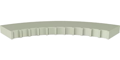 Планка подфризовая закругленная обратная, коллекция Грация Планка подфризовая закругленная обратная, коллекция Грация