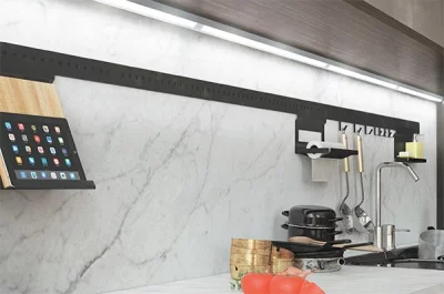 Светильник LED Fuori-IR, 900 мм, 7.6W/12V, 3000K, отделка алюминий