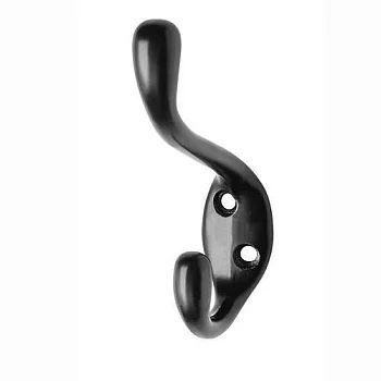 GTV: Мебельный крючок MALAGA L, черный WA-MALAG-A0-20