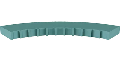 Планка подфризовая закругленная обратная, коллекция Афродита