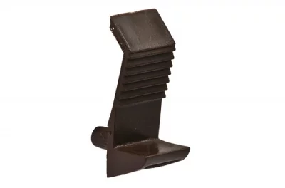 Полкодержатель-защелка боковой, для полки 10-20мм, отделка коричневый (за 100 штук)