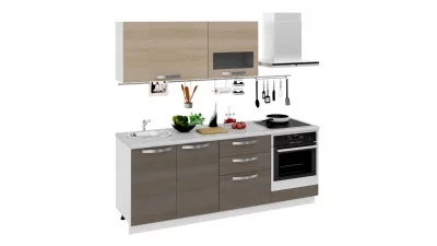 Кухонный гарнитур длиной - 210 см (со шкафом НБ)