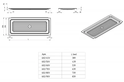 Поддон для сушки в базу 600, пластик MP