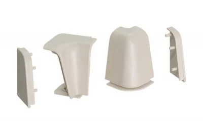 Комплект угловых элементов для овального бортика 50\53, цвет бежевый