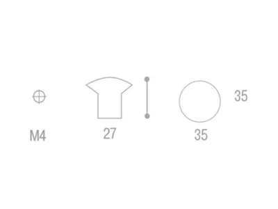 Giusti: Ручка металлическая со вставкой "Узор" - P77.00.G8.E8G