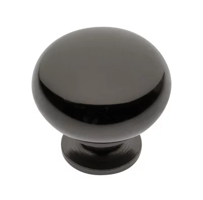 Ручка-кнопка BERGAMO, черный хром GTV GS-BERGA-1-12