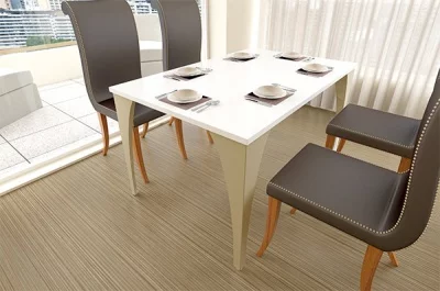 Нога для стола Флоренция, h.720, золото (перламутр)