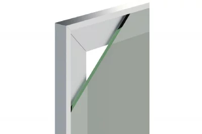 Профиль рамочный FP.02, L=3000мм, отделка алюминий анодированный