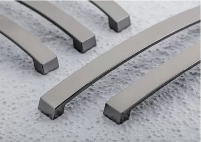 GTV: Ручка мебельная UZ-G1 C=256мм, матовый титан UZ-G1-256-13