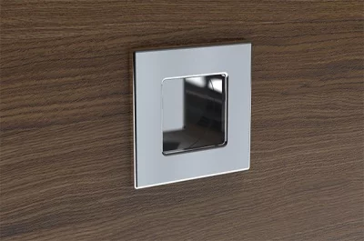 Ручка врезная, отделка хром глянец