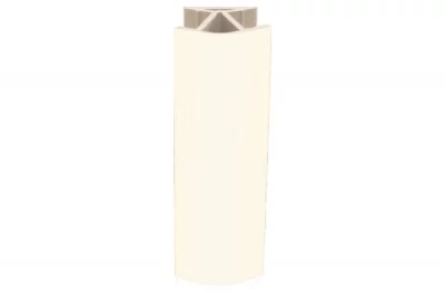 5075 Угол 135" для цоколя ПВХ, L=4000, слоновая кость