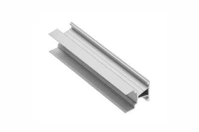 GTV: Алюминиевый профиль GLAX MINI торцевой, двухсторонний, цвет серебро, для ДСП 18мм (цена за 3 метра) PA-GLAXMNBDW3M-AL