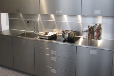 Ручка SPRING-2 врезная 96мм, отделка сталь шлифованная