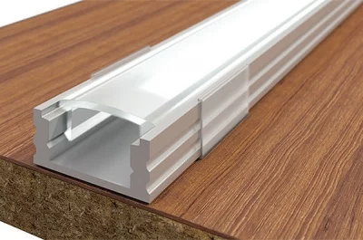 Профиль-рассеиватель 1707 для LED подсветки, L=2000мм, отделка транспарент