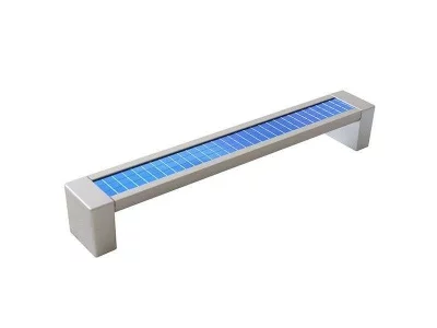 Ручка скоба со вставкой Mico 31, 128 мм, 11 хамелеон сине-зеленый