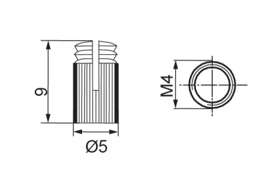 Бусола М4х9х5 для крепления Ghost