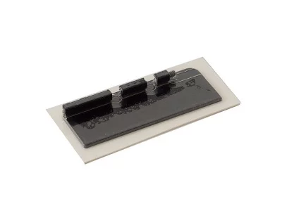 Комплект торцевых заглушек сплошных среднего профиля GOLA Alphalux(2 части:L+R), алюминий черный