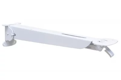 Менсолодержатель складной с фиксатором, L=355мм, отделка белая
