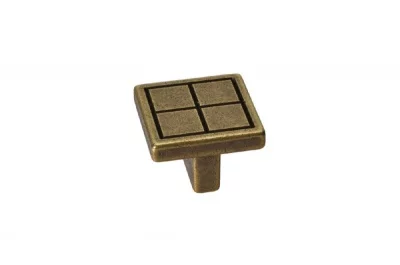 Ручка-кнопка, отделка бронза античная