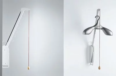 Лифт для одежды Otto, настенный, отделка серая