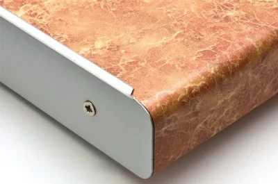 Профиль торцевой для столешницы Н.40, универсальный, алюминий