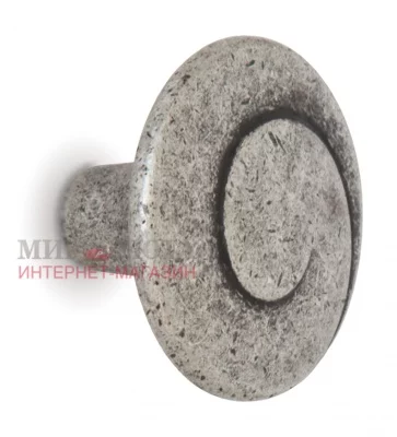 Ручка-кнопка D30мм серебро состаренное: WPO.602.030.00E8