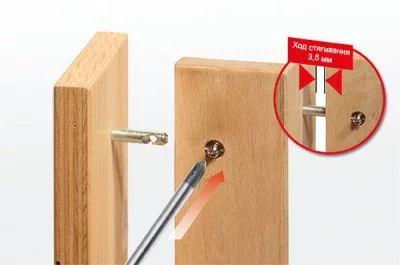 Бочонок для стяжки конической PV, d.10мм, h.16мм, M6, отделка цинк