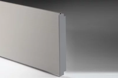 125 Торцевая заглушка для цоколя ПВХ Н.100, серая