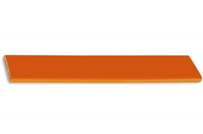 Ручка-скоба 160мм, отделка хром глянец + оранжевый пластик