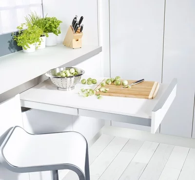 Kessebohmer: Столик выдвижной телескопический для тумб шириной от 450-900 мм