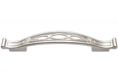 Ручка-скоба 128-096мм, отделка серебро