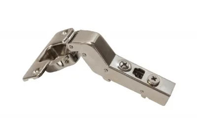 Петля 30 (110) угловая с доводчиком, 48мм, Clip-on (cam), отделка никель