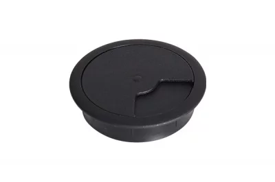 Заглушка кабель-канал, d.60, отделка черный: 7770/60/677